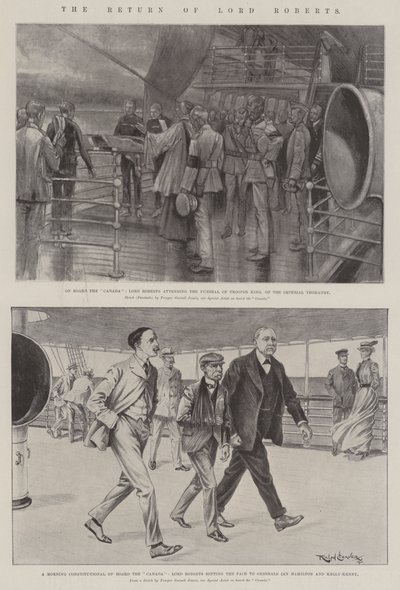 De terugkeer van Lord Roberts door Gurnell Charles Jennis